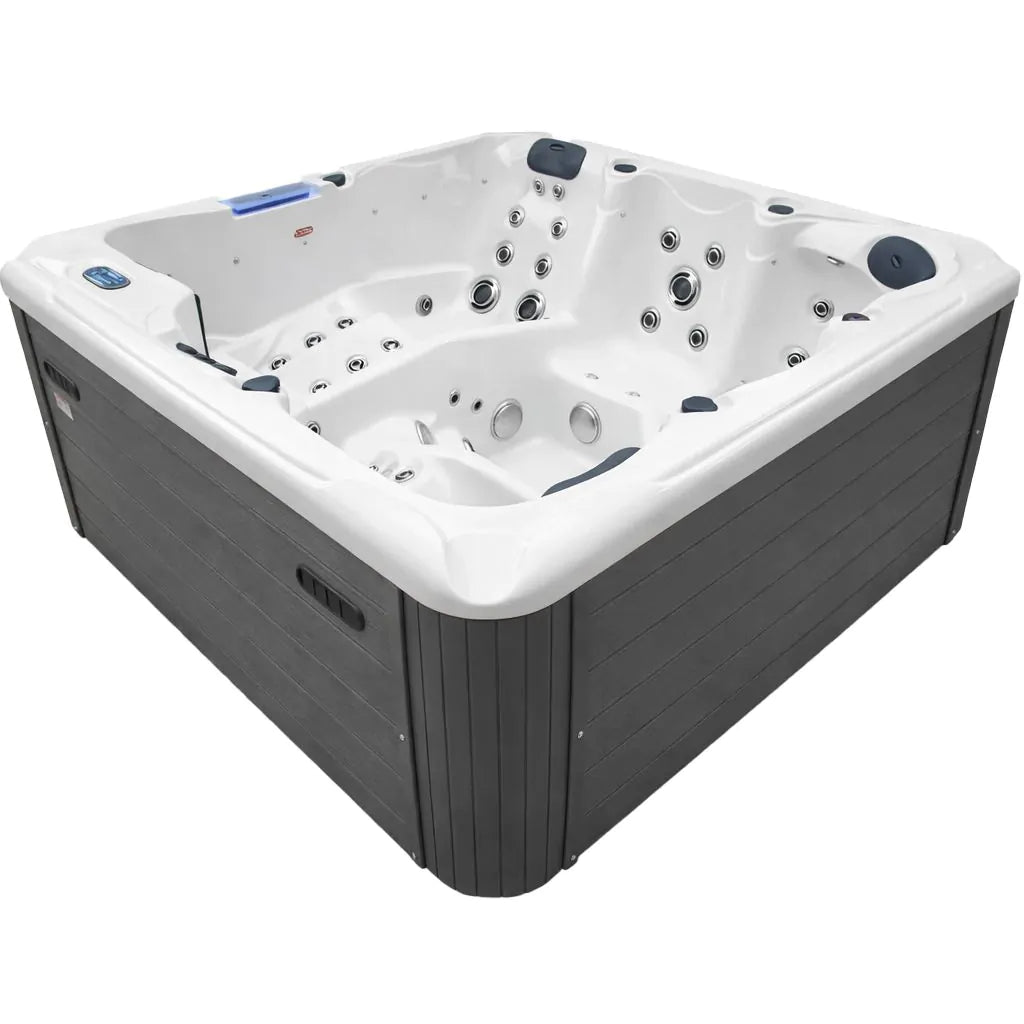 Aquajoy Santorini — marmur srebrnobiały, widok niecki