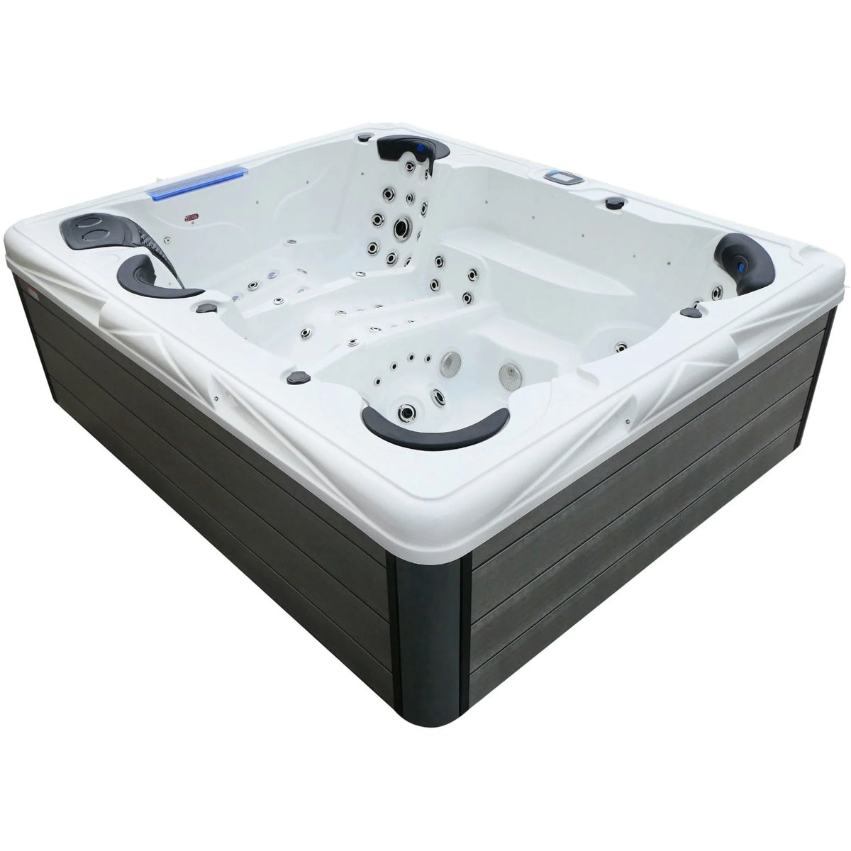 Aquajoy Saint-Tropez — marmur srebrnobiały, widok niecki