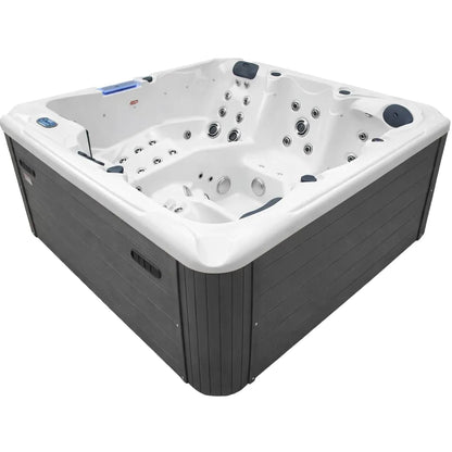 Aquajoy Santorini — marmur srebrnobiały, widok niecki