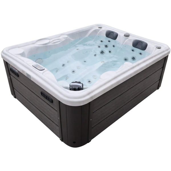 Aquajoy Bali — marmur srebrnobiały, widok wanny SPA