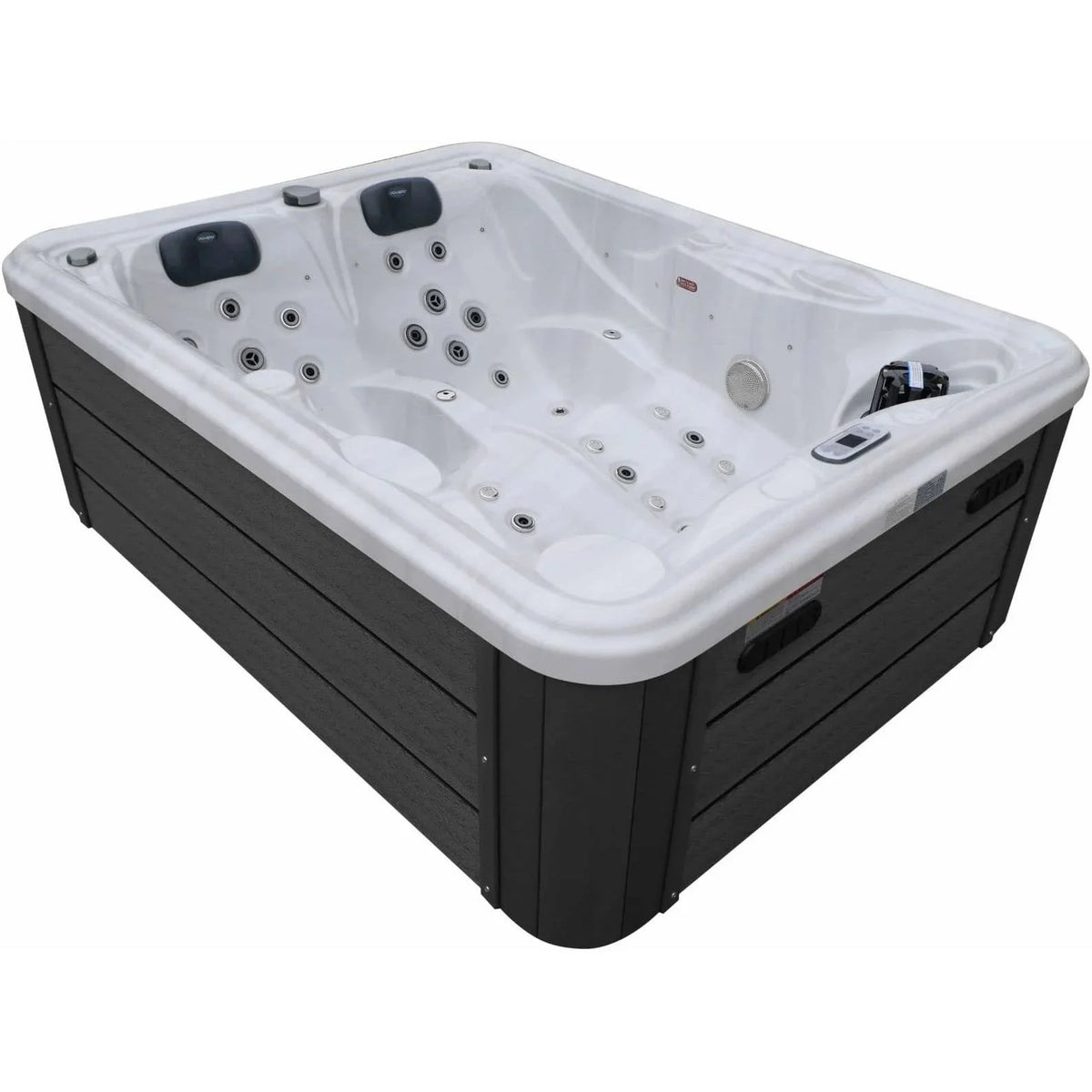Aquajoy Bali — marmur srebrnobiały, widok niecki