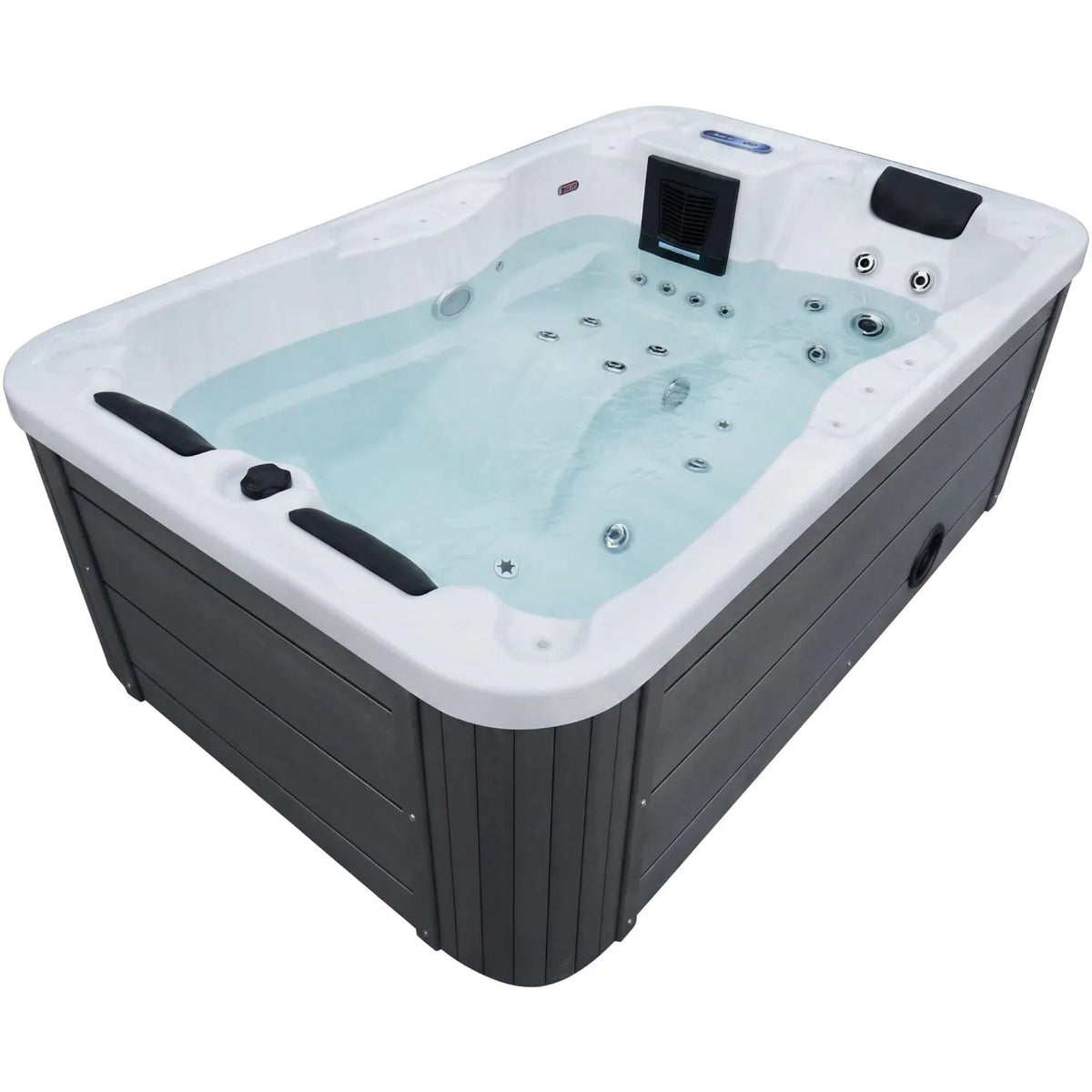 Aquajoy Alicante — marmur srebrnobiały, widok wanny SPA