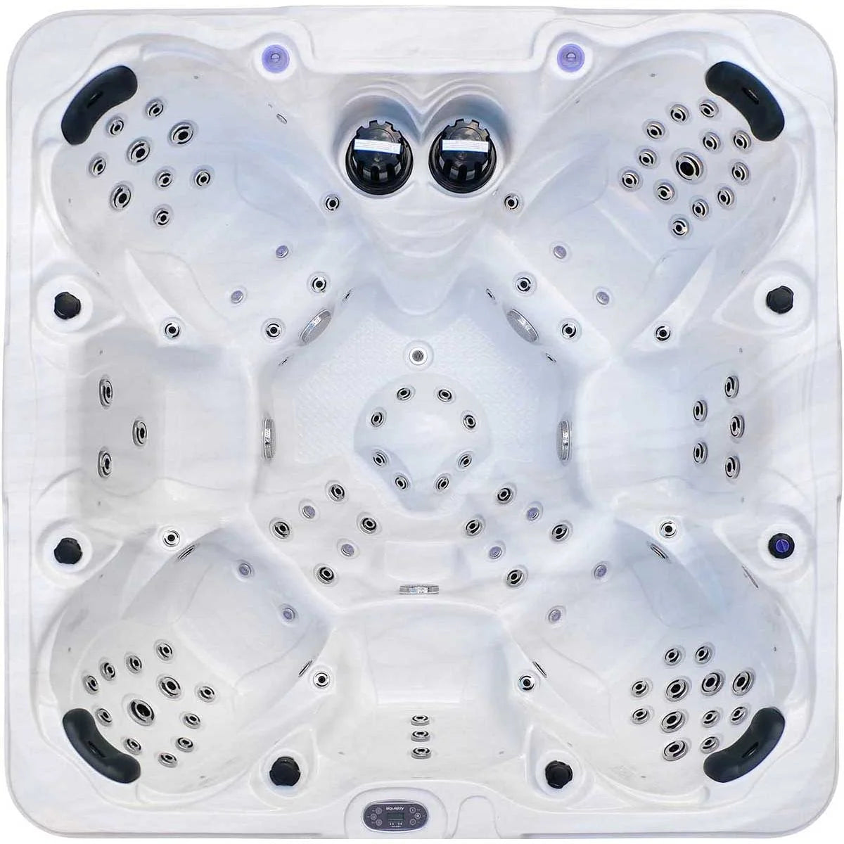 Aquajoy Maldives — marmur srebrnobiały, widok niecki