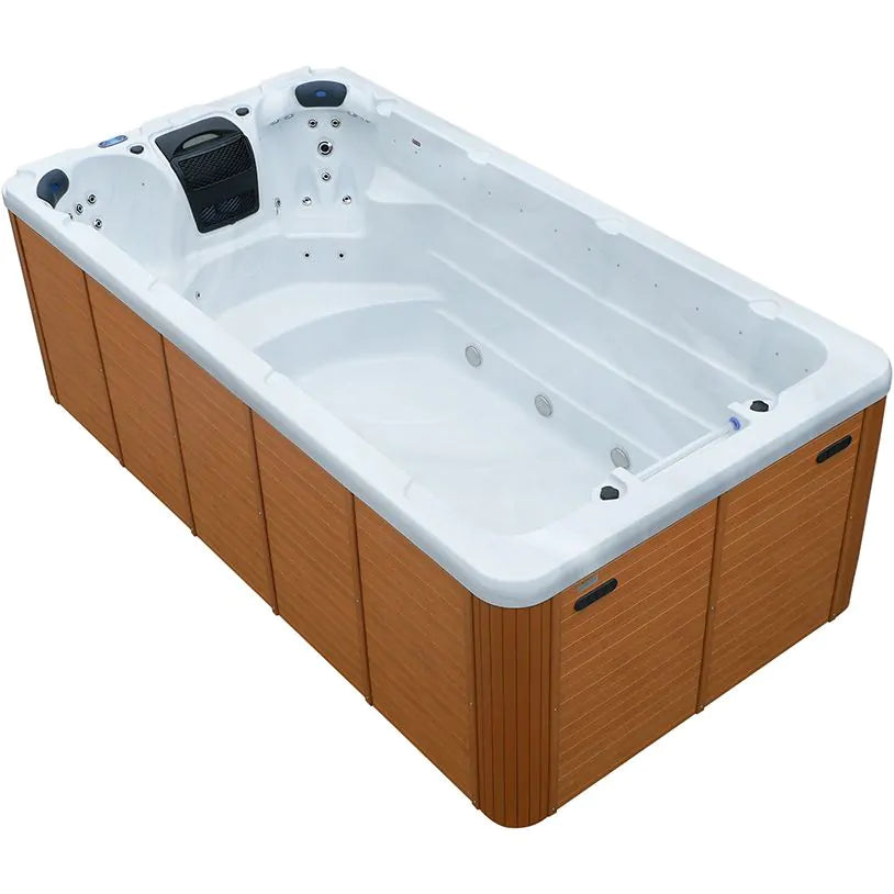 Aquajoy Wave — marmur srebrnobiały, widok wanny SPA