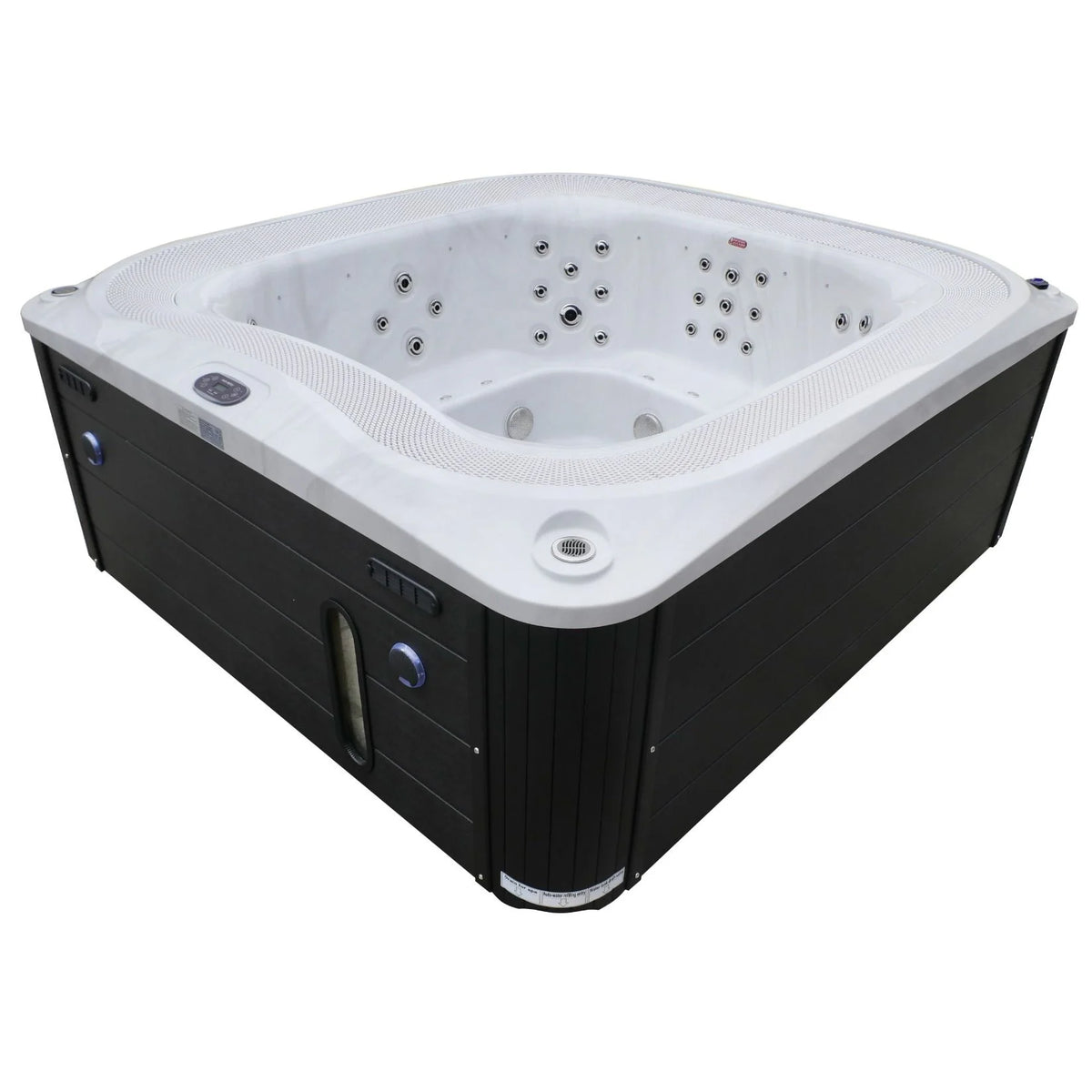 Aquajoy Serenity — marmur srebrnobiały, widok wanny SPA