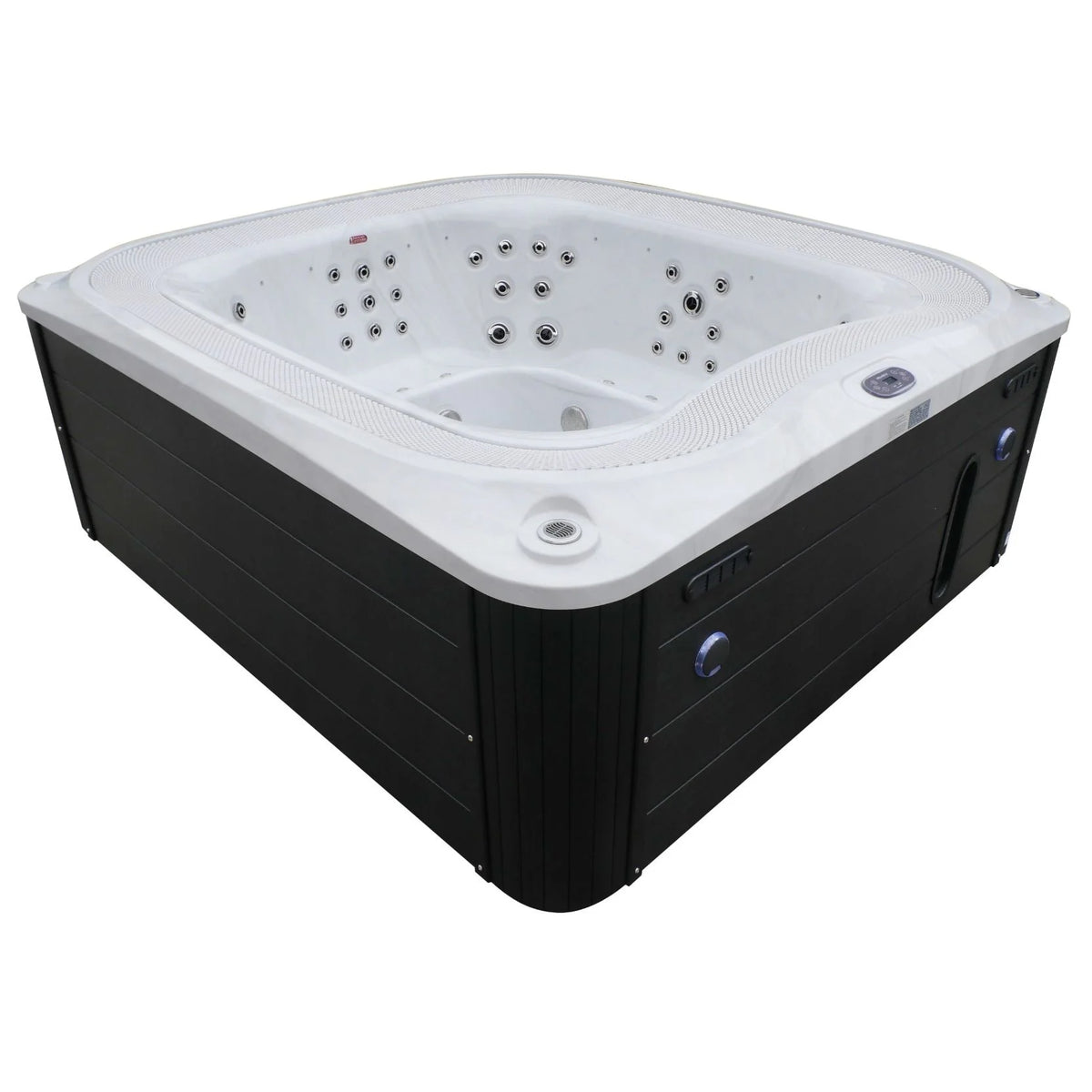 Aquajoy Serenity — marmur srebrnobiały, widok niecki