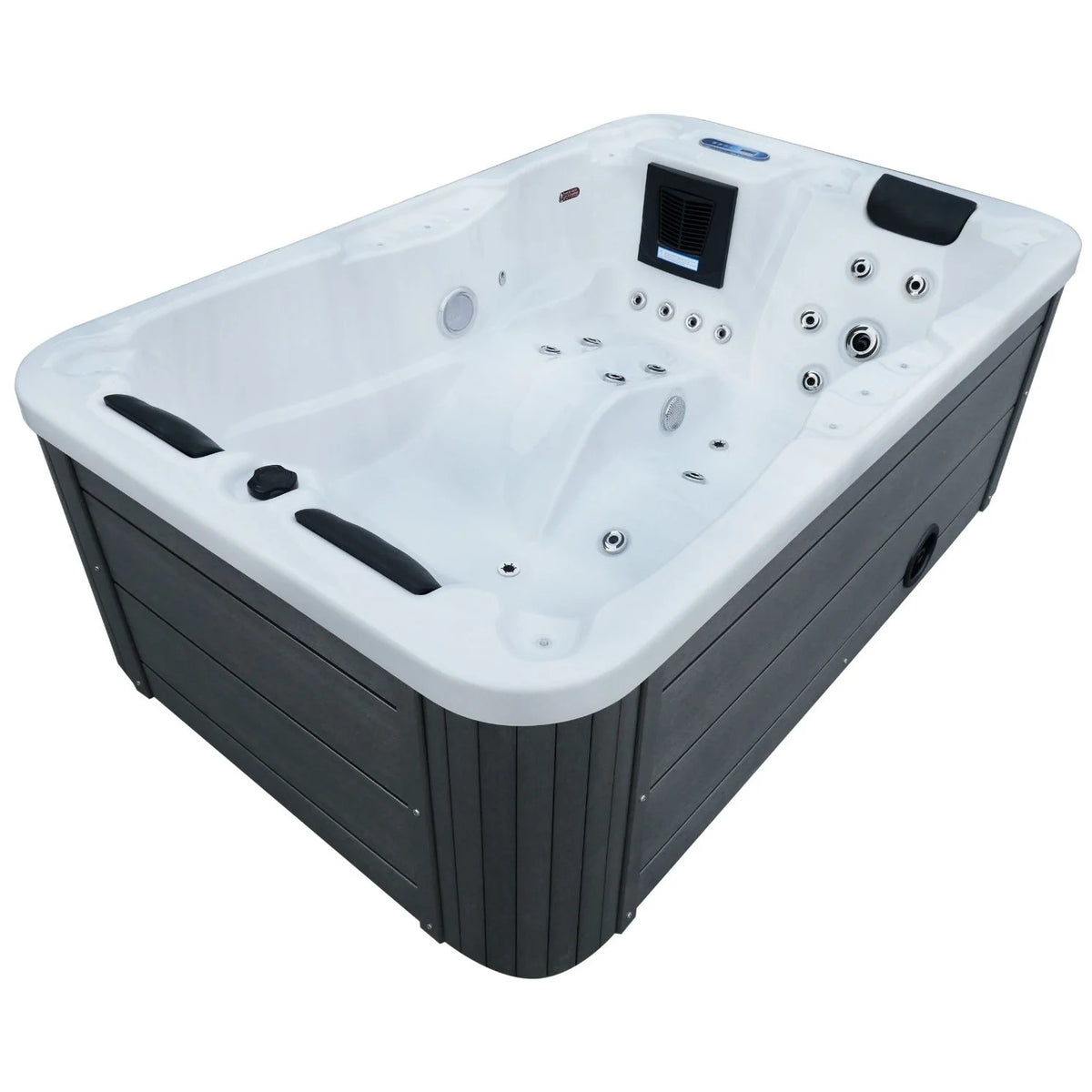 Aquajoy Alicante — marmur srebrnobiały, widok wanny SPA