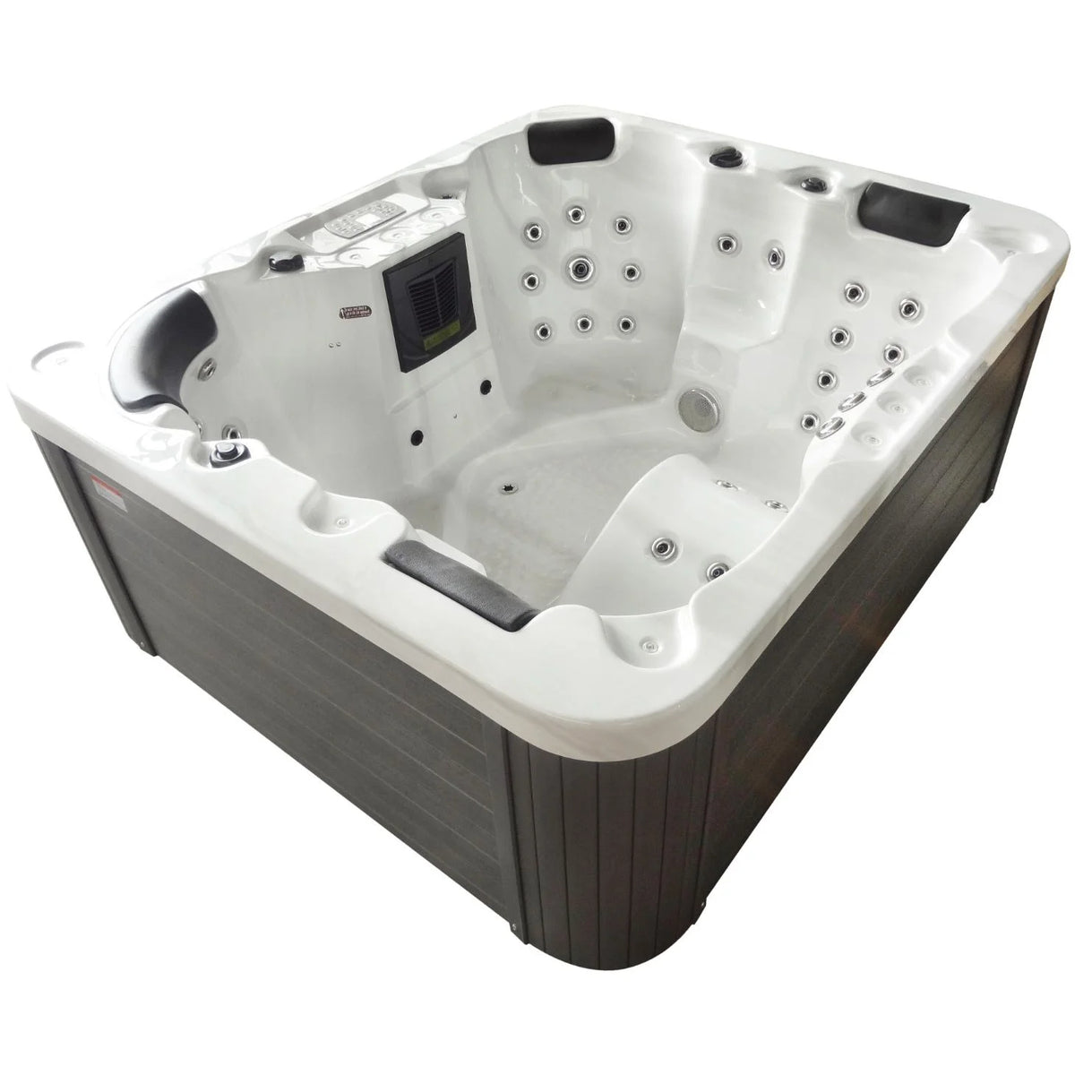 Aquajoy Como — marmur srebrnobiały, widok wanny SPA