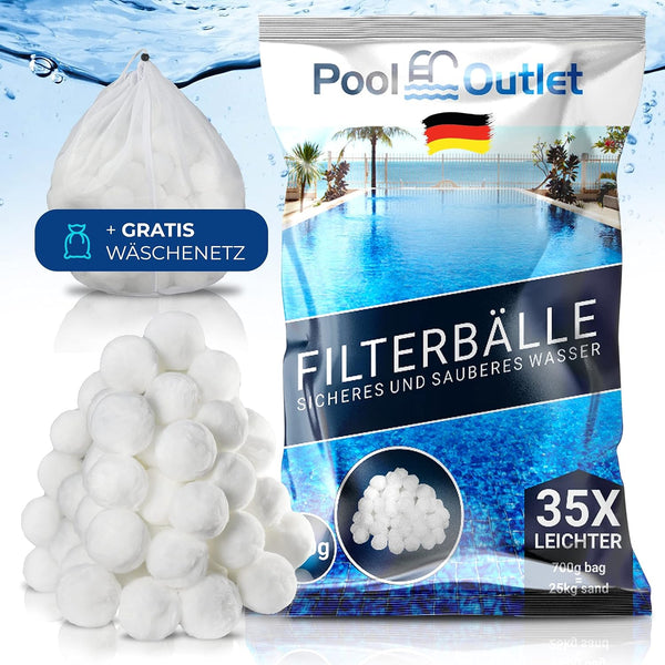 Kulki filtracyjne Pooloutlet 700 g do filtra piaskowego