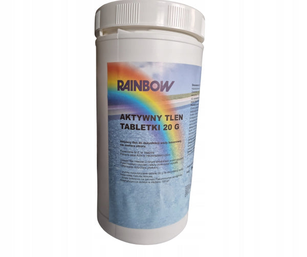 RAINBOW Aktywny tlen 1 kg tabletki 200 g - Baseny.pl