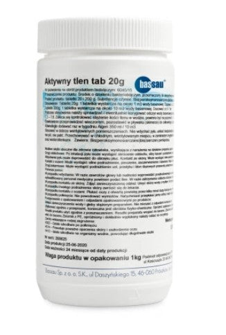 Bassau Aktywny tlen 1 kg tabletki 20 g - Baseny.pl