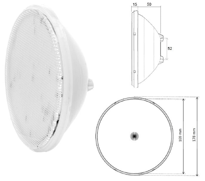 Żarówka do basenu Led 6000K światło zimne 12V 1450LM - Baseny.pl