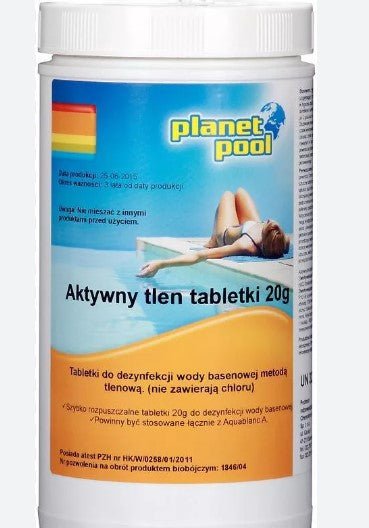 Aktywny tlen 1 kg tabletki 20 g - Baseny.pl