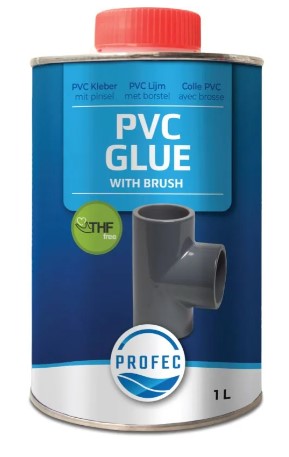 Profesjonalny klej  PVC GLUE 250 ml, 1 L  z pędzelkiem
