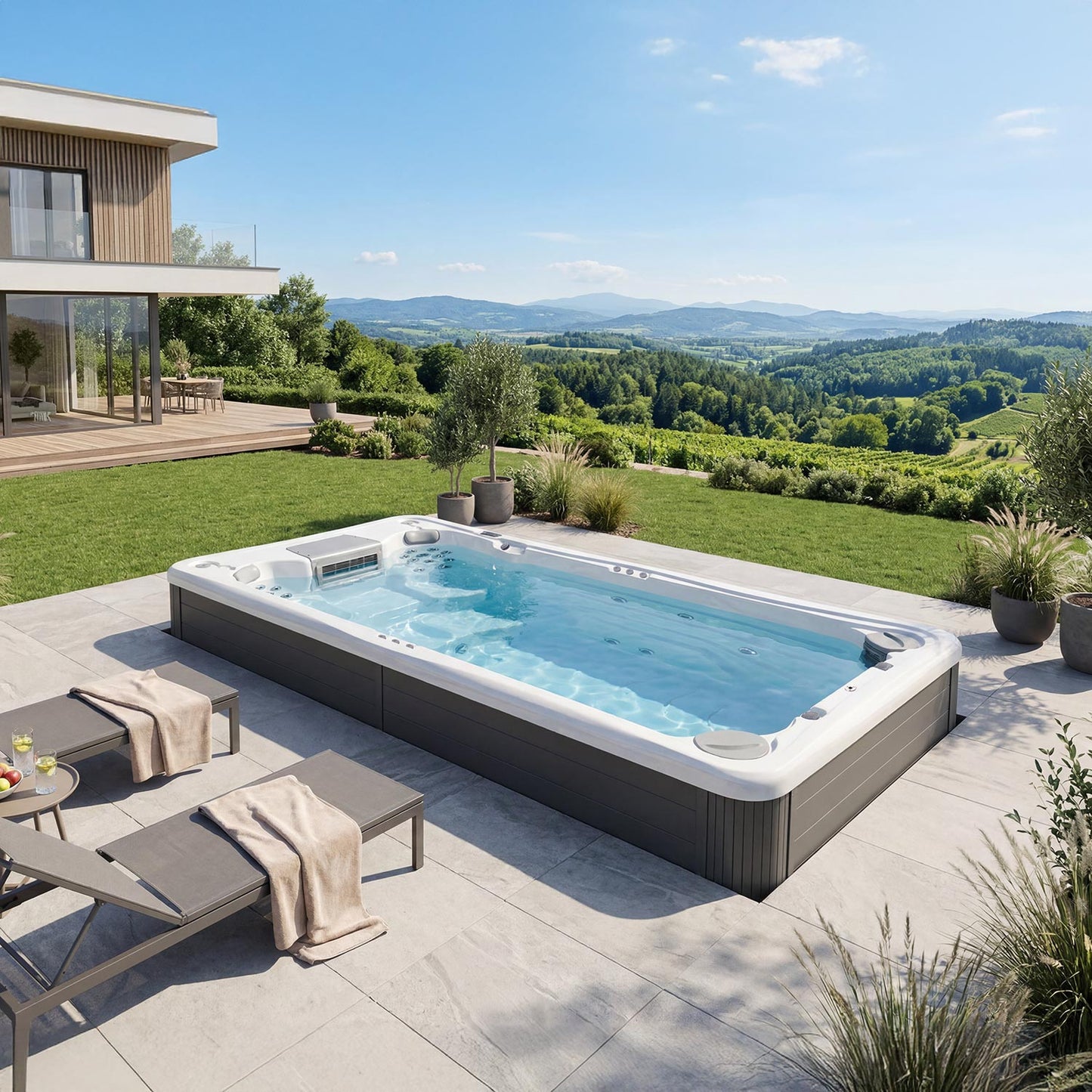 Wellis Danube W-Flow – basen swim spa z przeciwprądem - Baseny.pl