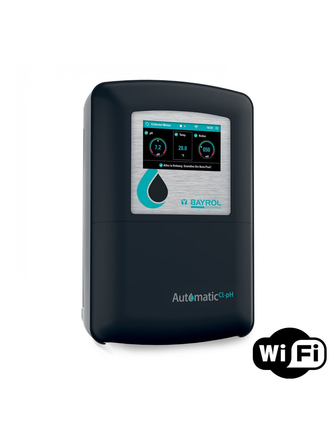 Stacja do pomiaru i dozowania chloru oraz pH AUTOMATIC Cl-pH Wifi BAYROL - Baseny.pl