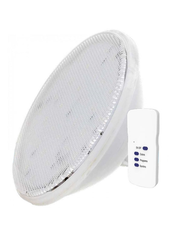 Żarówka do basenu LED PAR56 RGB 18W 510LM z pilotem sterowania - Baseny.pl