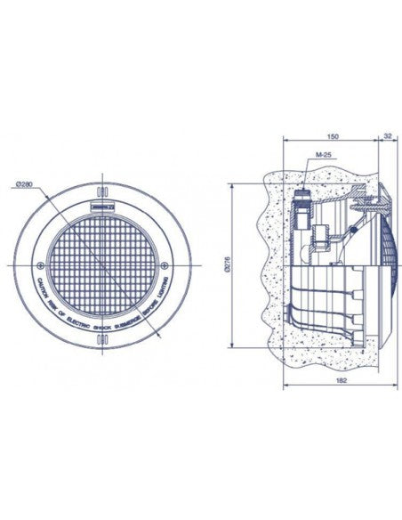 Lampa LED RGB 44W 1150LM Diamond Plus - Baseny.pl