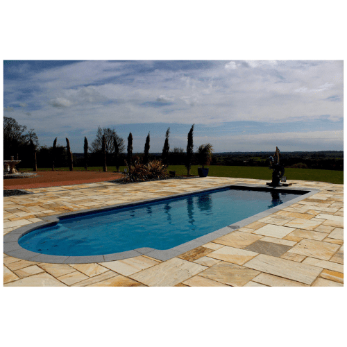 Basen ceramiczny  XL-JAVA 114 11,40 x 4,0 x 1,10-1,69 m - Baseny.pl