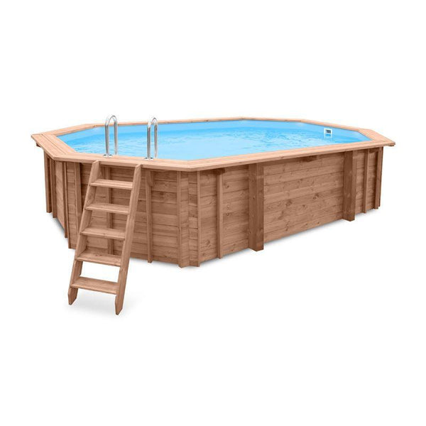 Basen drewniany LAZURITE 6,07 x 3,96 x 1,31 m - Baseny.pl