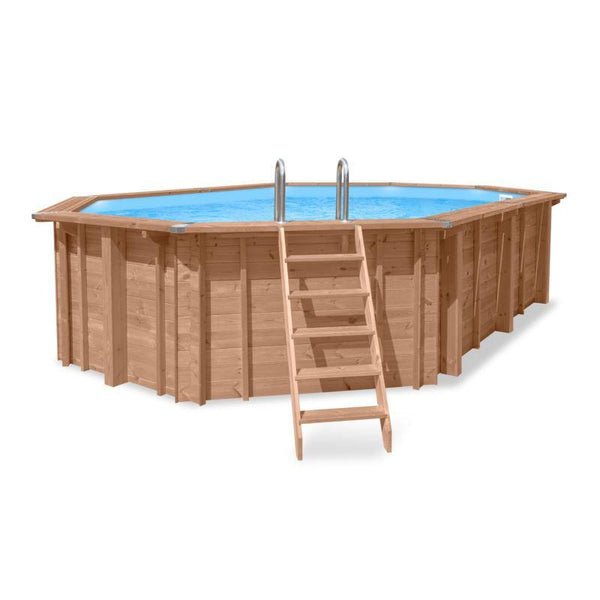 Basen drewniany VACATION EDEN 6,97 x 4,66 x 1,37 m - Baseny.pl