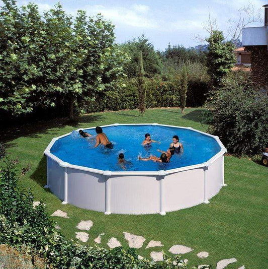 Basen stalowy ATLANTIS okrągły Wysokość basenu - 132 cm Bez podpór - Baseny.pl