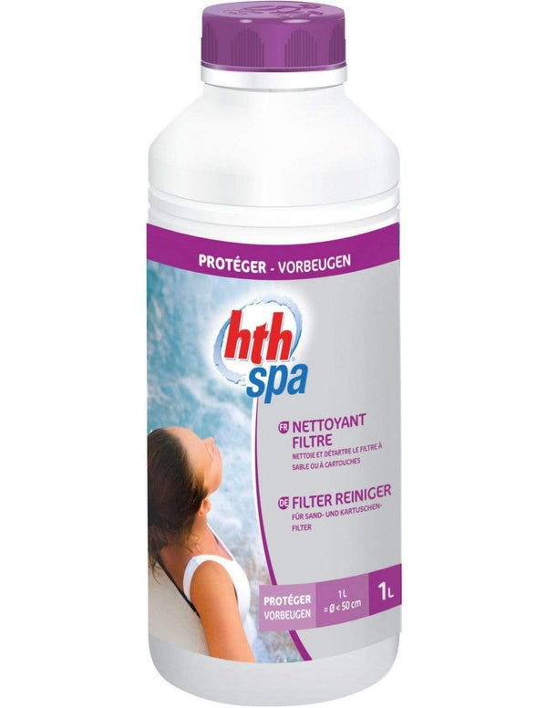 HTH SPA Czyszczący filtr - dezynfekcja filtra w wannie SPA - opakowanie 1 l - Baseny.pl