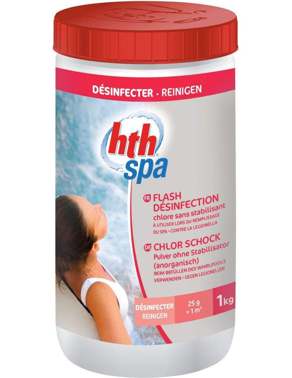 HTH SPA Szokowy Chlor - dezynfekcja szokowa wanny SPA - opakowanie 1 kg - Baseny.pl