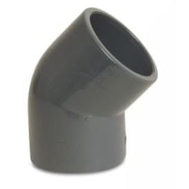 Kolano 45° PVC ø  KW-KW  dwustronnie klejone - Baseny.pl
