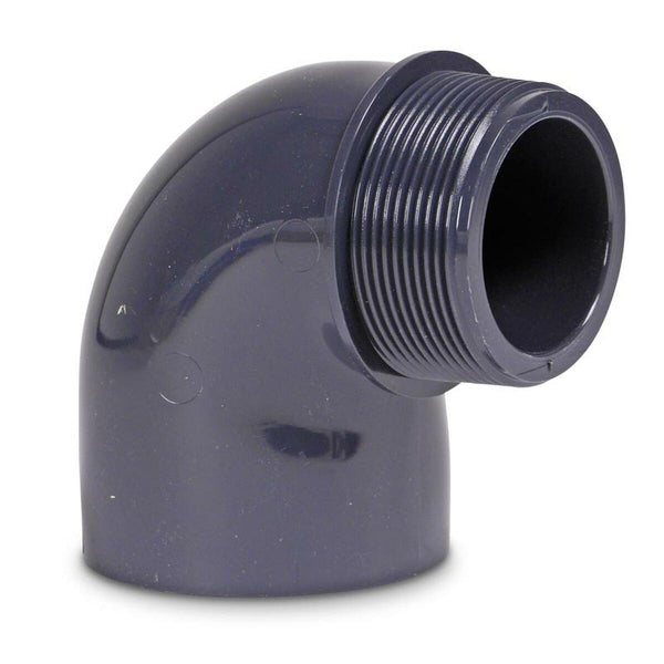 Kolano 90° PVC ø  KW-GZ klejony gwint - Baseny.pl