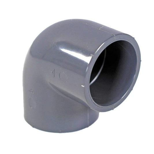 Kolano 90° PVC ø  KW-KW  dwustronnie klejone - Baseny.pl