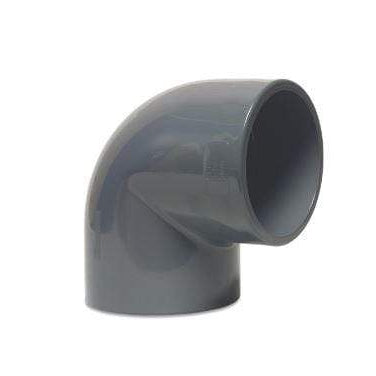 Kolano 90° PVC ø  KW-KW  dwustronnie klejone - Baseny.pl