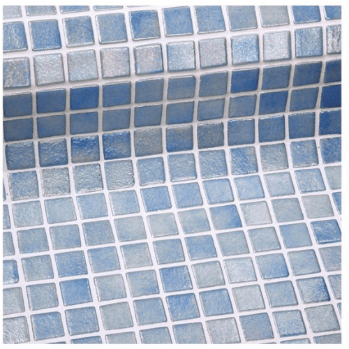 Mozaika szklana Ezarri, seria Anti, kolor AZUR-mozaika-Baseny.pl