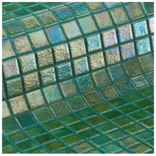 Mozaika szklana Ezarri, seria Iris, kolor GREENPEARL-mozaika-Baseny.pl