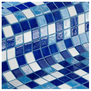 Mozaika szklana Ezarri, seria Iris MIX, kolor OASIS-mozaika-Baseny.pl