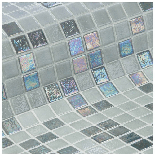 Mozaika szklana Ezarri, seria Iris MIX, kolor STONE-mozaika-Baseny.pl