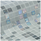 Mozaika szklana Ezarri, seria Iris MIX, kolor STONE-mozaika-Baseny.pl