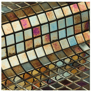 Mozaika szklana Ezarri, seria Metal, kolor OXIDO-mozaika-Baseny.pl
