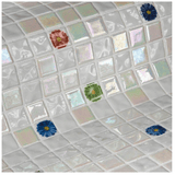 Mozaika szklana Ezarri, seria Topping, kolor Flowers-mozaika-Baseny.pl