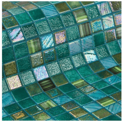 Mozaika szklana Ezarri, seria Topping, kolor Kiwi-mozaika-Baseny.pl