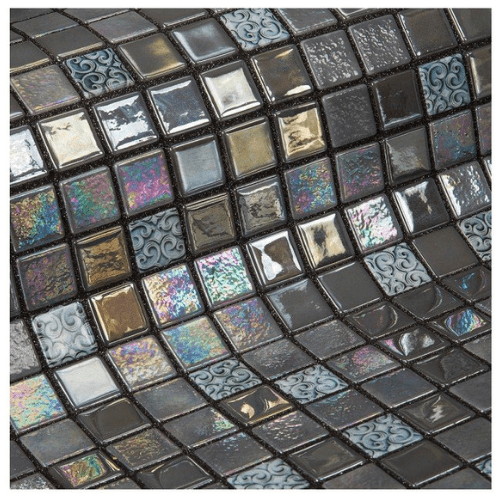Mozaika szklana Ezarri, seria Topping, kolor Mochi-mozaika-Baseny.pl