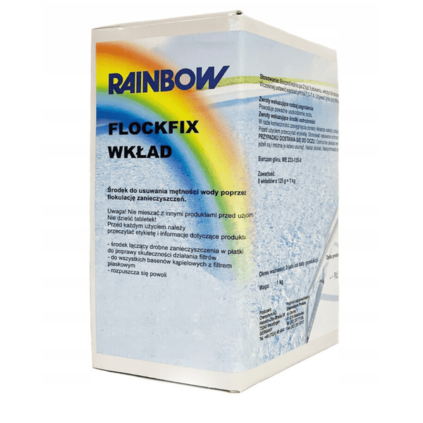 RAINBOW Koagulant Flockfix 1 kg - Baseny.pl